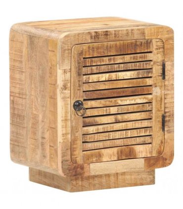 vidaXL Bedside Cabinet 40x30x50 cm Rough Mango Wood