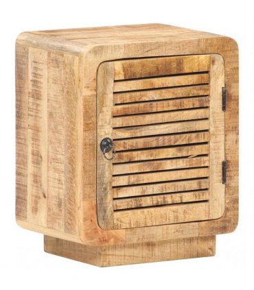 vidaXL Bedside Cabinet 40x30x50 cm Rough Mango Wood