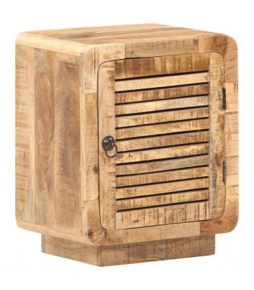 vidaXL Bedside Cabinet 40x30x50 cm Rough Mango Wood