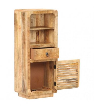 vidaXL Highboard 45x32x110 cm Rough Mango Wood