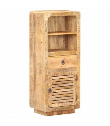 vidaXL Highboard 45x32x110 cm Rough Mango Wood