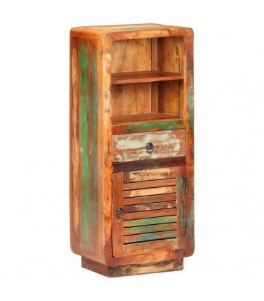 vidaXL Highboard 45x32x110 cm Solid Reclaimed Wood