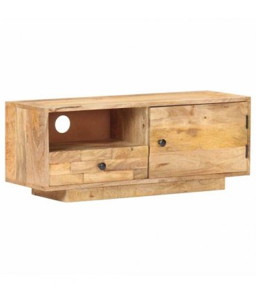 vidaXL TV Cabinet 90x30x35 cm Solid Mango Wood