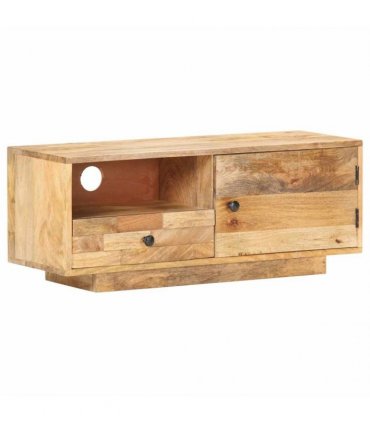vidaXL TV Cabinet 90x30x35 cm Solid Mango Wood