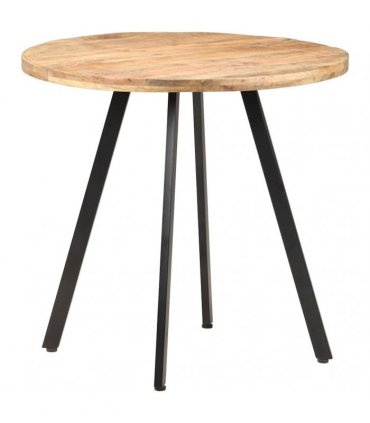 vidaXL Dining Table 80 cm Rough Mango Wood