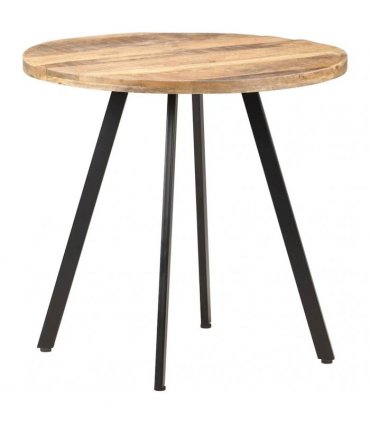 vidaXL Dining Table 80 cm Rough Mango Wood