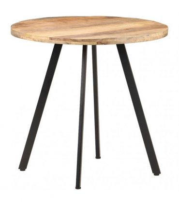 vidaXL Dining Table 80 cm Rough Mango Wood