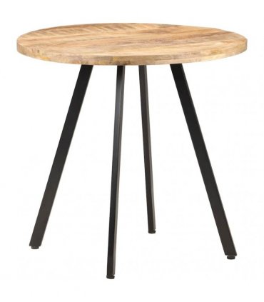 vidaXL Dining Table 80 cm Rough Mango Wood