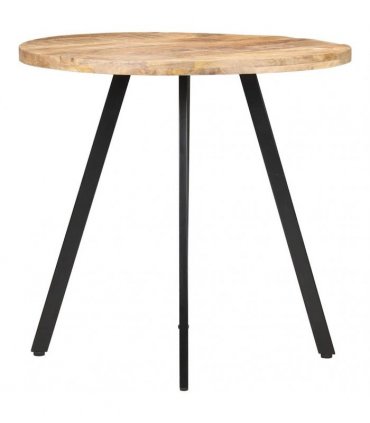 vidaXL Dining Table 80 cm Rough Mango Wood