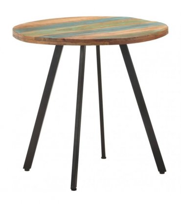 vidaXL Dining Table 80 cm Solid Reclaimed Wood