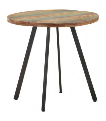 vidaXL Dining Table 80 cm Solid Reclaimed Wood
