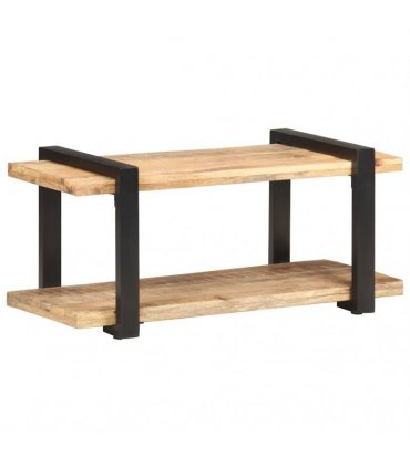 vidaXL TV Cabinet 90x40x40 cm Rough Mango Wood