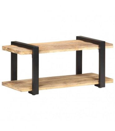 vidaXL TV Cabinet 90x40x40 cm Rough Mango Wood