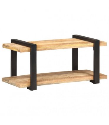 vidaXL TV Cabinet 90x40x40 cm Rough Mango Wood
