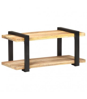 vidaXL TV Cabinet 90x40x40 cm Rough Mango Wood
