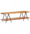 vidaXL TV Cabinet 160x40x50 cm Solid Acacia Wood