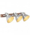 vidaXL Industrial Wall Lamp Silver 65x25 cm E27