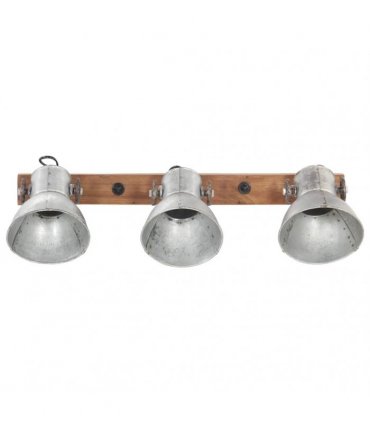 vidaXL Industrial Wall Lamp Silver 65x25 cm E27