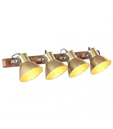 vidaXL Industrial Wall Lamp Brass 90x25 cm E27