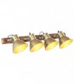 vidaXL Industrial Wall Lamp Brass 90x25 cm E27