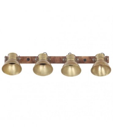 vidaXL Industrial Wall Lamp Brass 90x25 cm E27