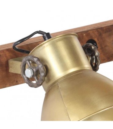vidaXL Industrial Wall Lamp Brass 90x25 cm E27