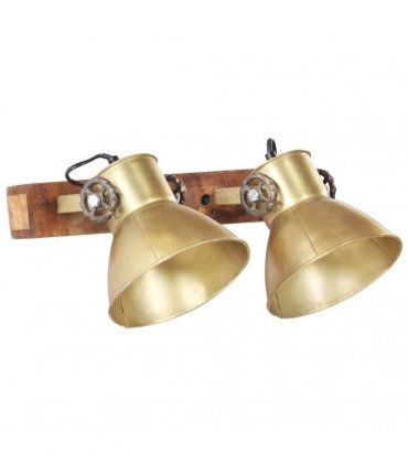 vidaXL Industrial Wall Lamp Brass 45x25 cm E27
