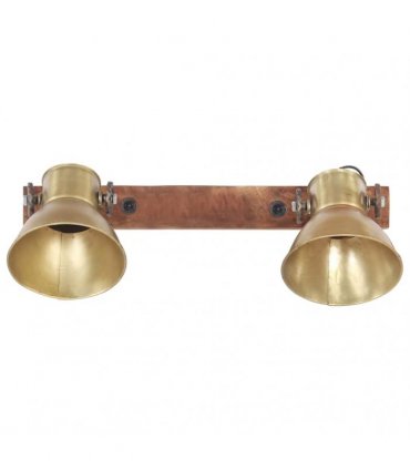 vidaXL Industrial Wall Lamp Brass 45x25 cm E27