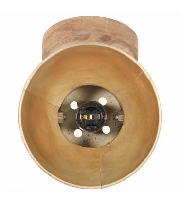 vidaXL Industrial Wall/Ceiling Lamps 2 pcs Brass 20x25 cm E27