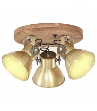 vidaXL Industrial Ceiling Lamp 25 W Brass 42x27cm E27