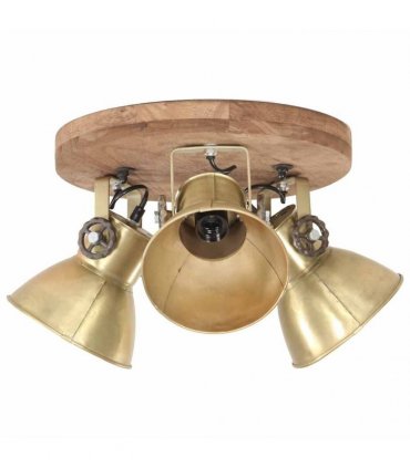 vidaXL Industrial Ceiling Lamp 25 W Brass 42x27cm E27