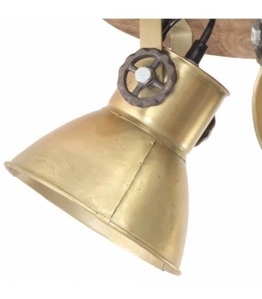 vidaXL Industrial Ceiling Lamp 25 W Brass 42x27cm E27