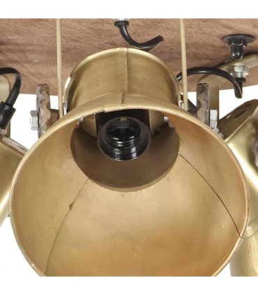 vidaXL Industrial Ceiling Lamp 25 W Brass 42x27cm E27