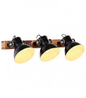 vidaXL Industrial Wall Lamp Black 65x25 cm E27