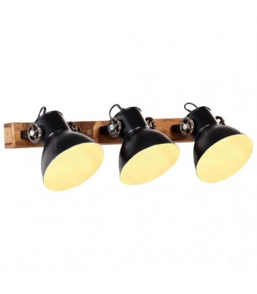 vidaXL Industrial Wall Lamp Black 65x25 cm E27