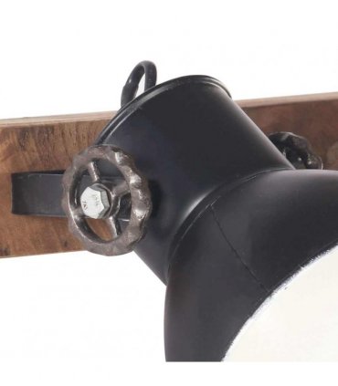 vidaXL Industrial Wall Lamp Black 65x25 cm E27