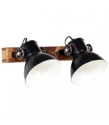 vidaXL Industrial Wall Lamp Black 45x25 cm E27