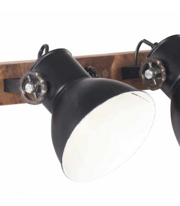 vidaXL Industrial Wall Lamp Black 45x25 cm E27