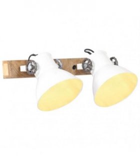 vidaXL Industrial Wall Lamp White 45x25 cm E27