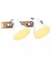 vidaXL Industrial Wall Lamp White 45x25 cm E27
