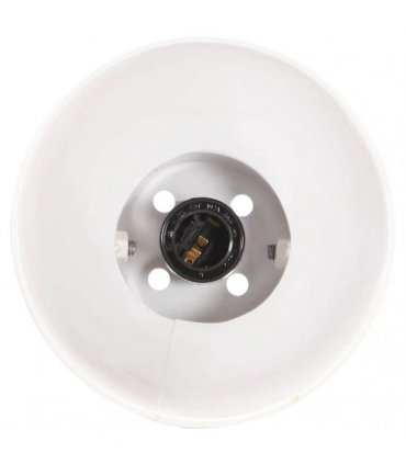 vidaXL Industrial Wall Lamp White 45x25 cm E27