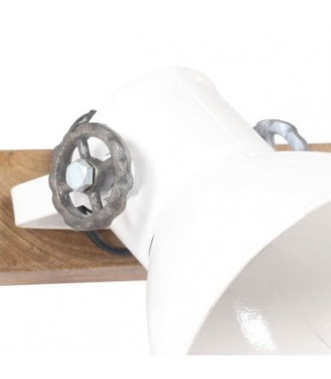 vidaXL Industrial Wall Lamp White 45x25 cm E27