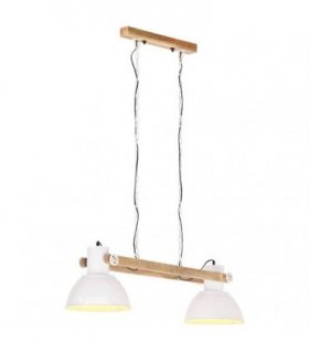 vidaXL Industrial Hanging Lamp 25 W White 109 cm E27
