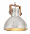 vidaXL Industrial Hanging Lamp 25 W Silver Round 40 cm E27