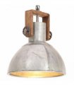 vidaXL Industrial Hanging Lamp 25 W Silver Round 30 cm E27