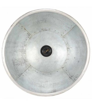 vidaXL Industrial Hanging Lamp 25 W Silver Round 30 cm E27