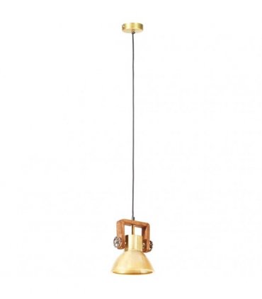 vidaXL Industrial Hanging Lamp 25 W Brass Round 19 cm E27