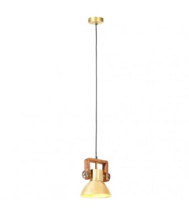 vidaXL Industrial Hanging Lamp 25 W Brass Round 19 cm E27