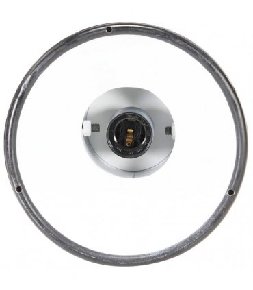 vidaXL Industrial Hanging Lamp 25 W Black Round 19 cm E27
