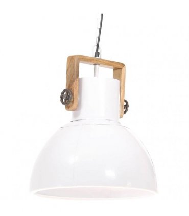 vidaXL Industrial Hanging Lamp 25 W White Round 40 cm E27